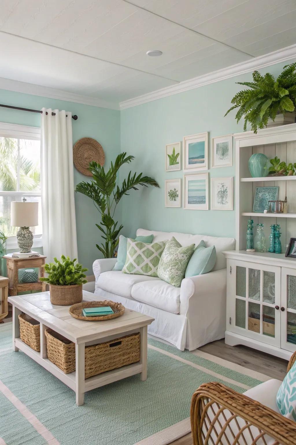 Shoreline atmospheres bring a vacation-like feel to your living space.