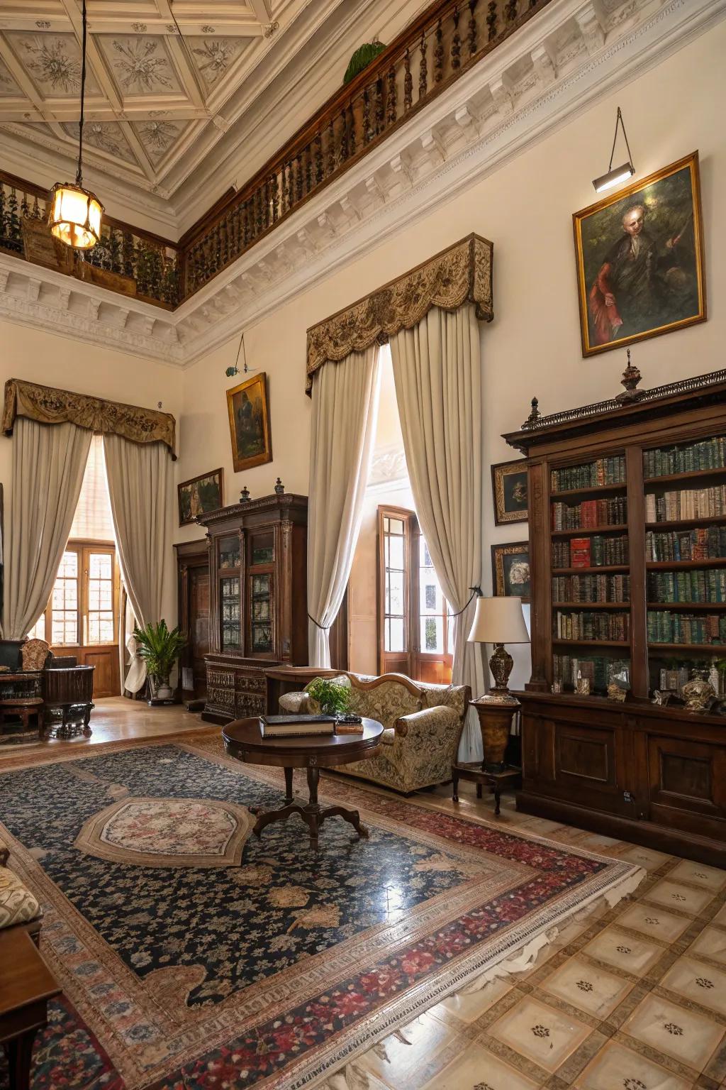 Elevated topsides accentuate the greatness of the area.