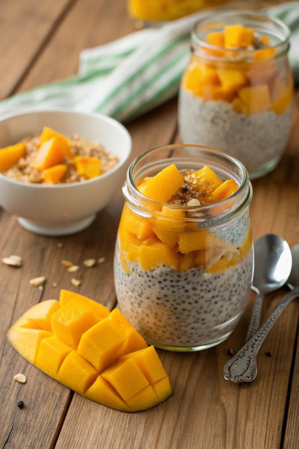 Tropical fruit pudding that adds a tropical twist.