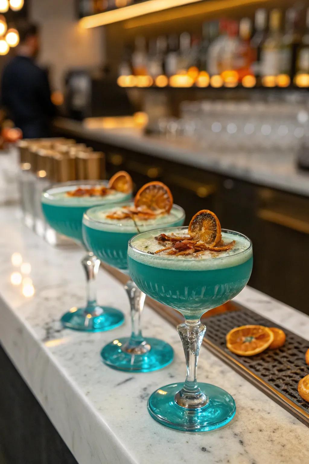 Specialty drinks that are a pleasure for the eyes and the palate.
