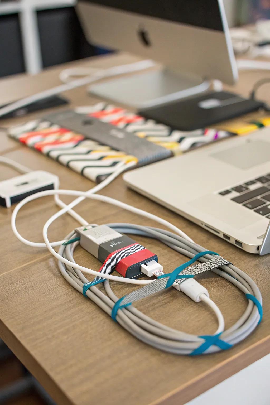 Reinforced tape providing a swift solution for cable arrangement.