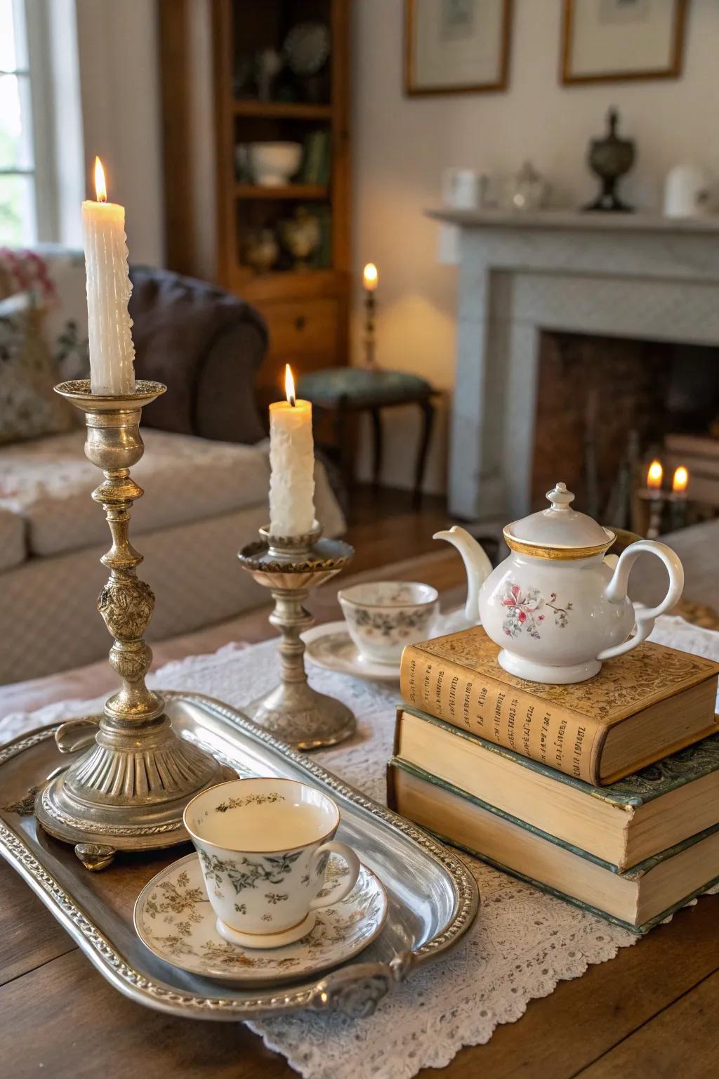 Classic components bring historical charm to light displays.