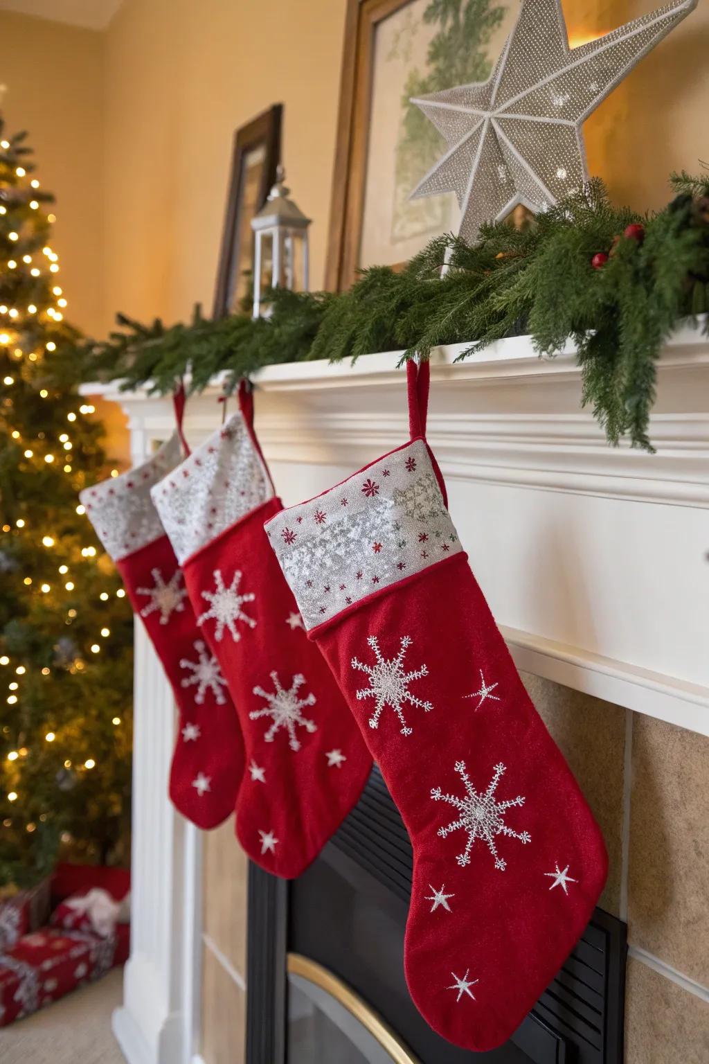 Holiday imagery like ice crystals and constellations add festive charm.