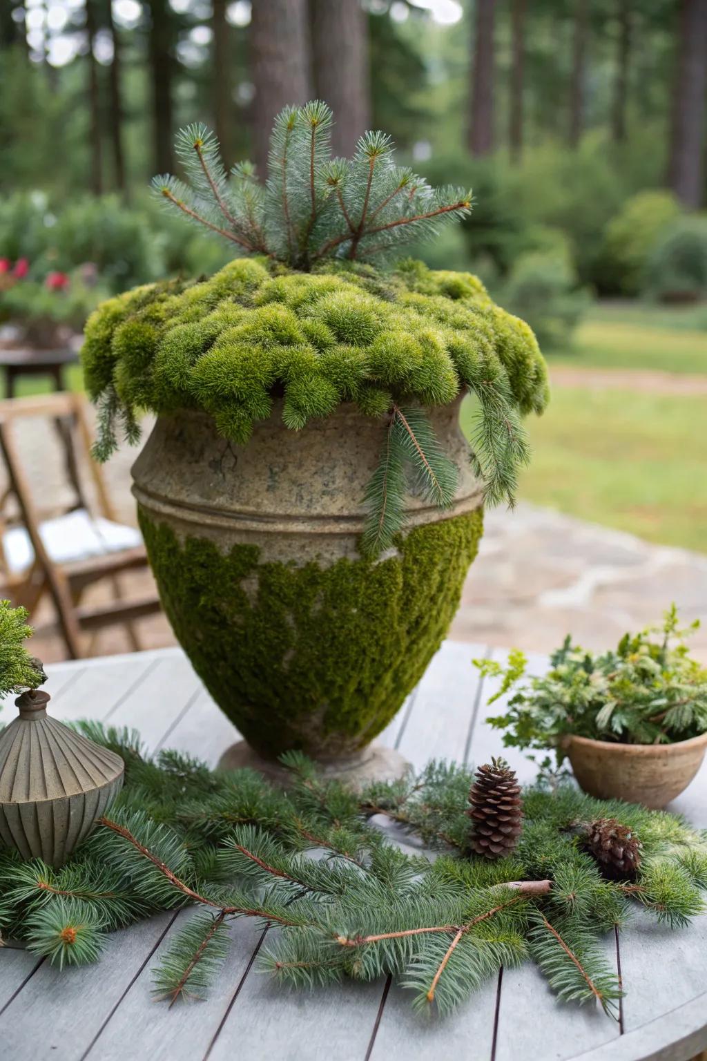 Earthy sophistication: plant life brings a revitalizing verdant flair indoors.