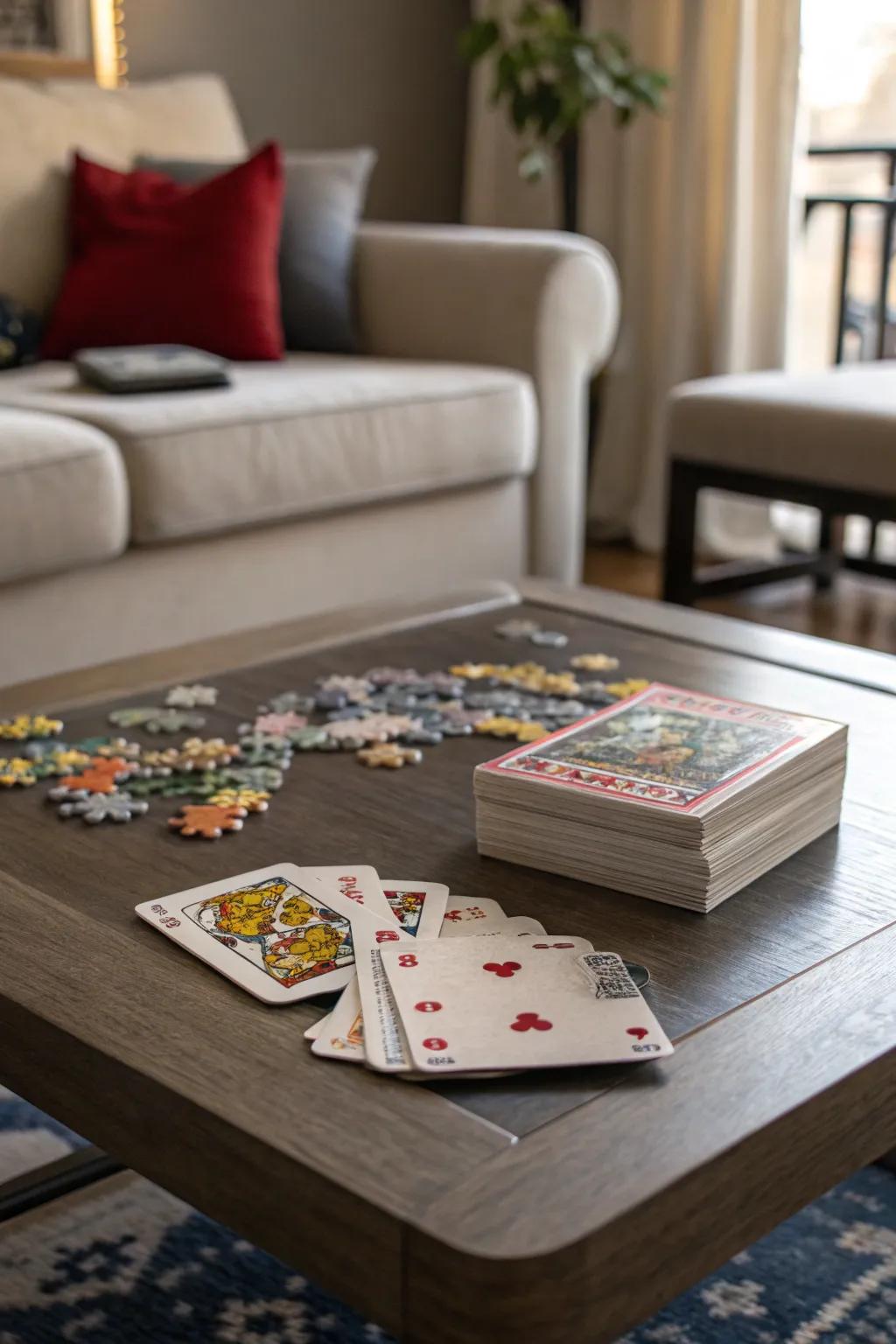 Engaging items encourage engagement and add a playful element to your coffee table.