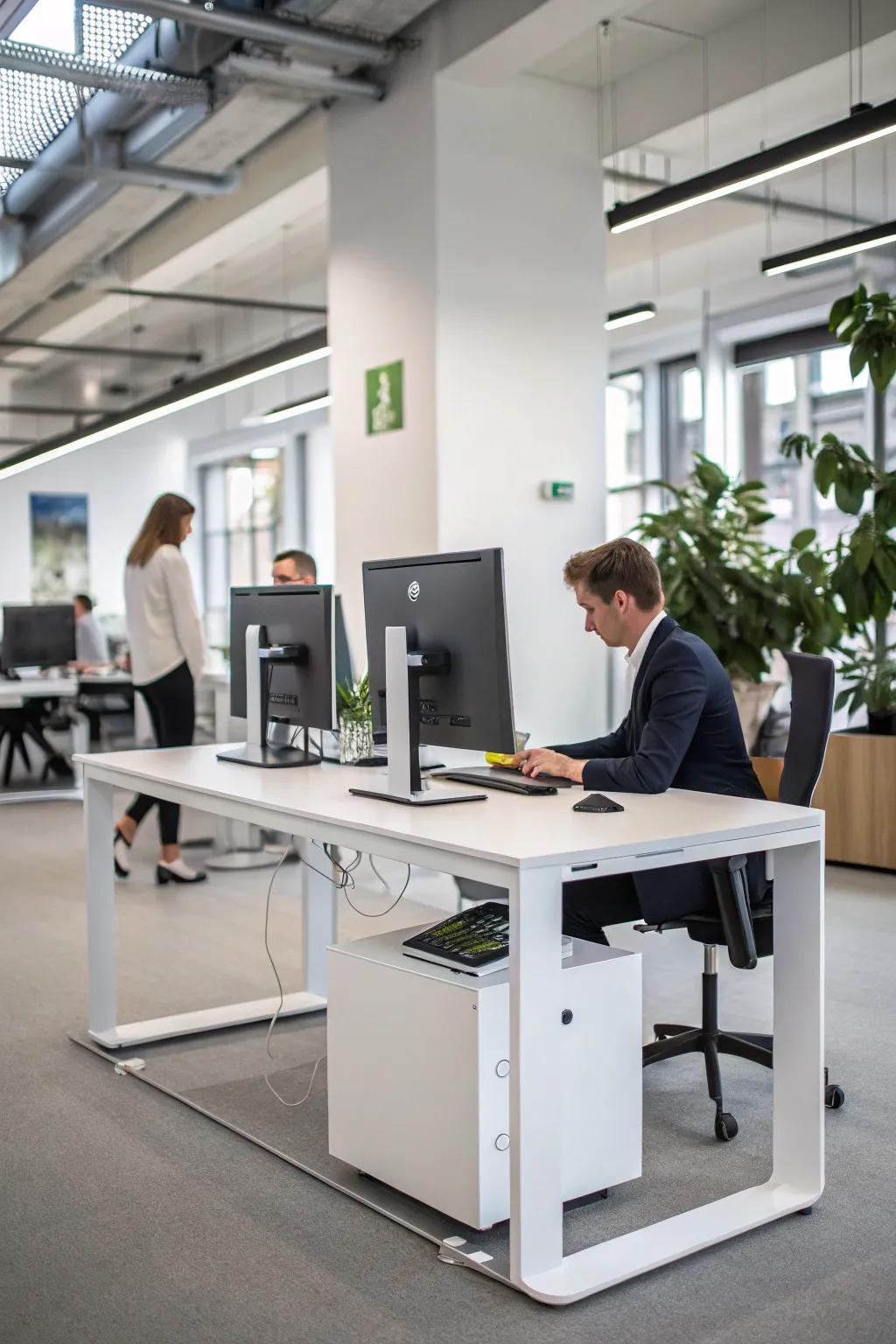 Integrated technology for a fluid work experience.