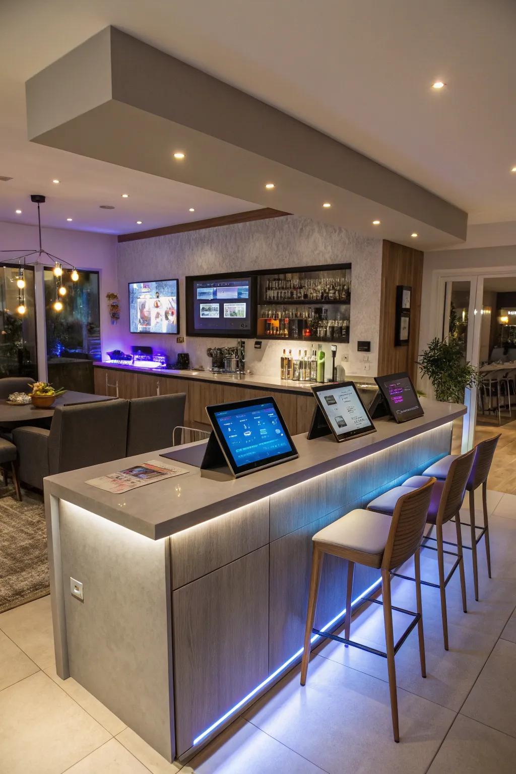 Technology enriches the modern bar experience.