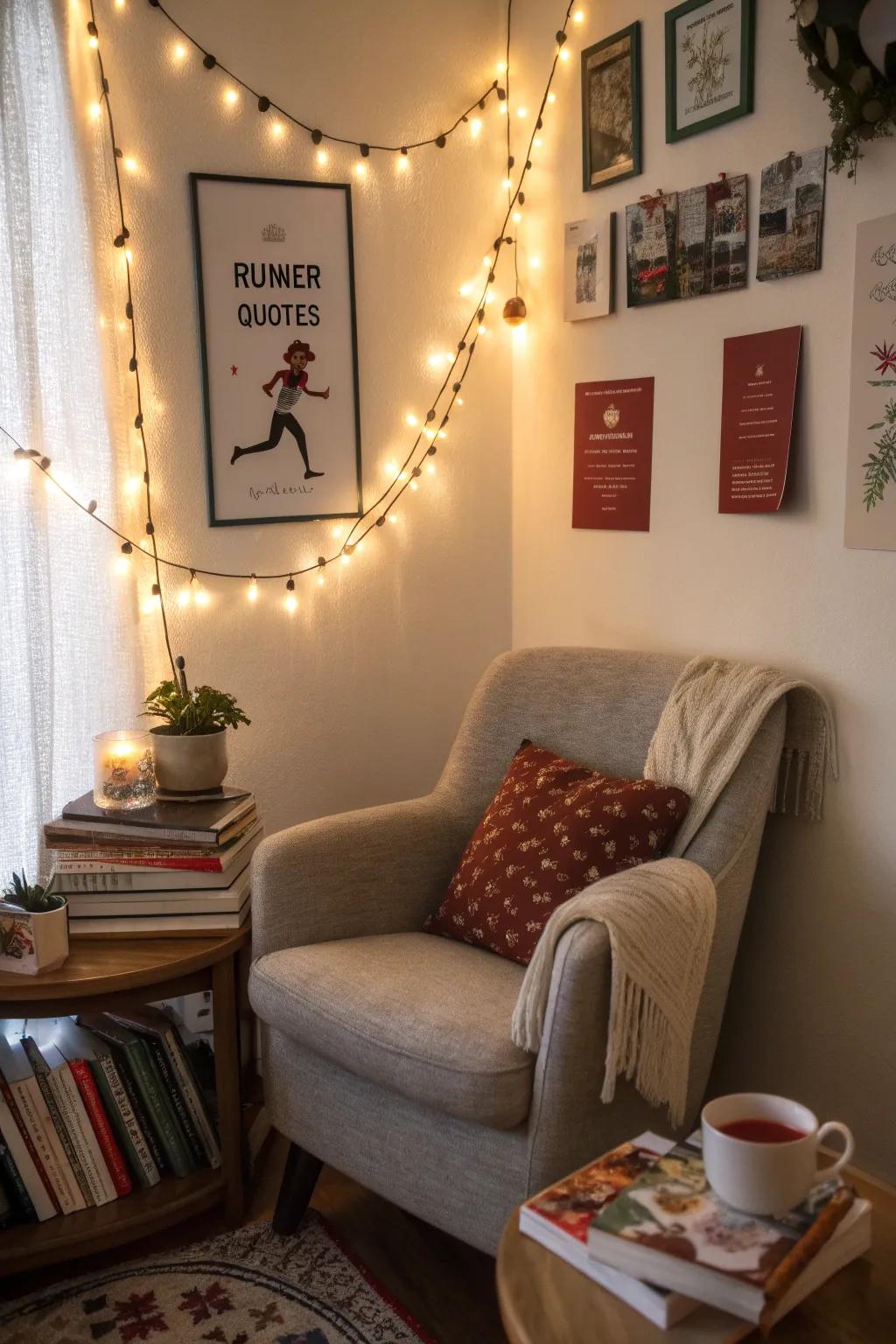 Inspirational phrases provide encouragement and thought in any space.