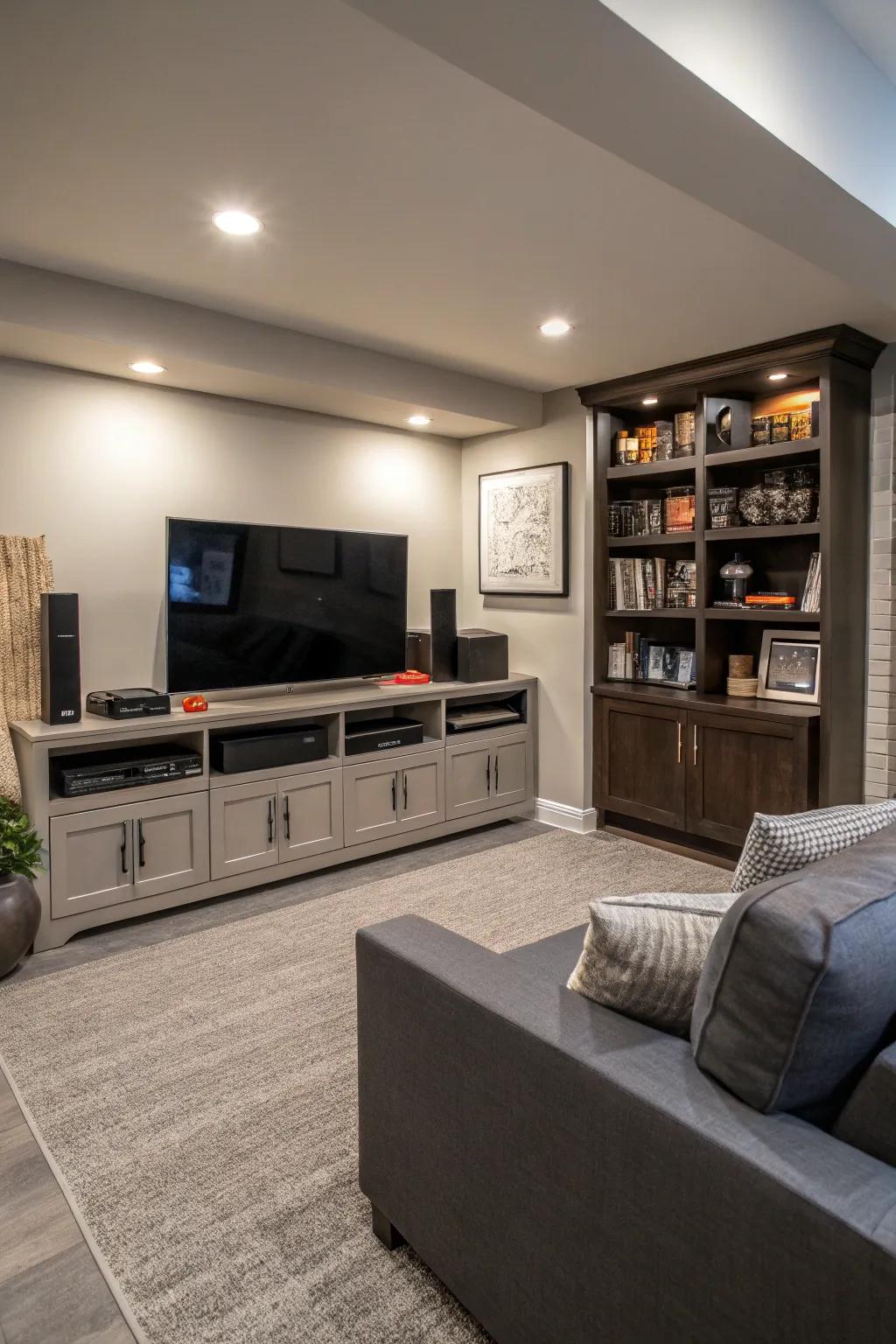 A tech-savvy entertainment hub for modern living.