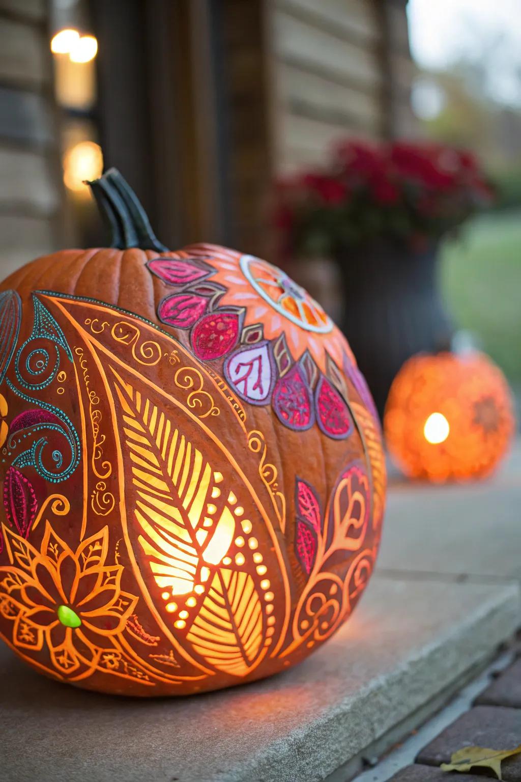 Non-representational carvings that challenge traditional designs.