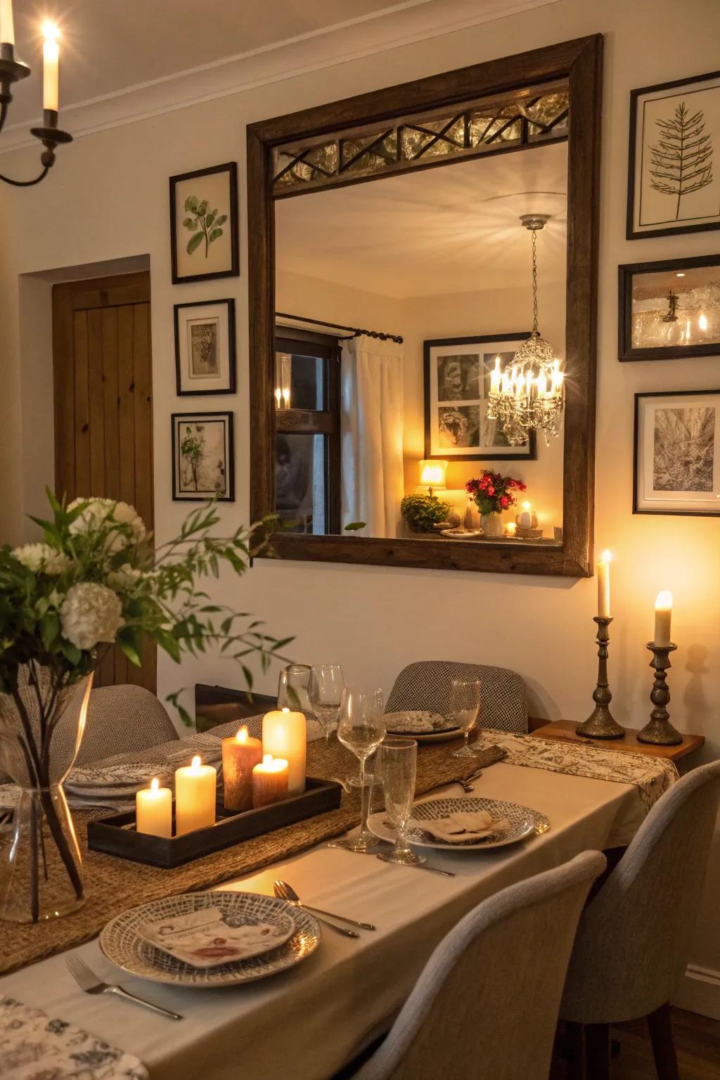 Layered ornaments contribute depth and personality.