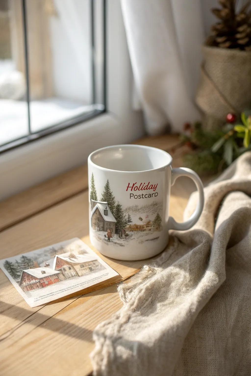 Sip nostalgia this season using a DIY classic holiday correspondence cup, where each beverage is a comfortable journey back in time. 🍂☕️ #ScandiBohoCharm