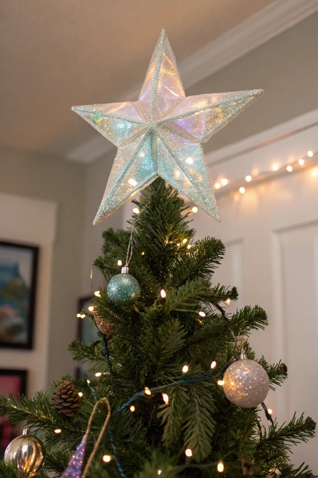 Opalescent shell stars lend exotic elegance and radiance.