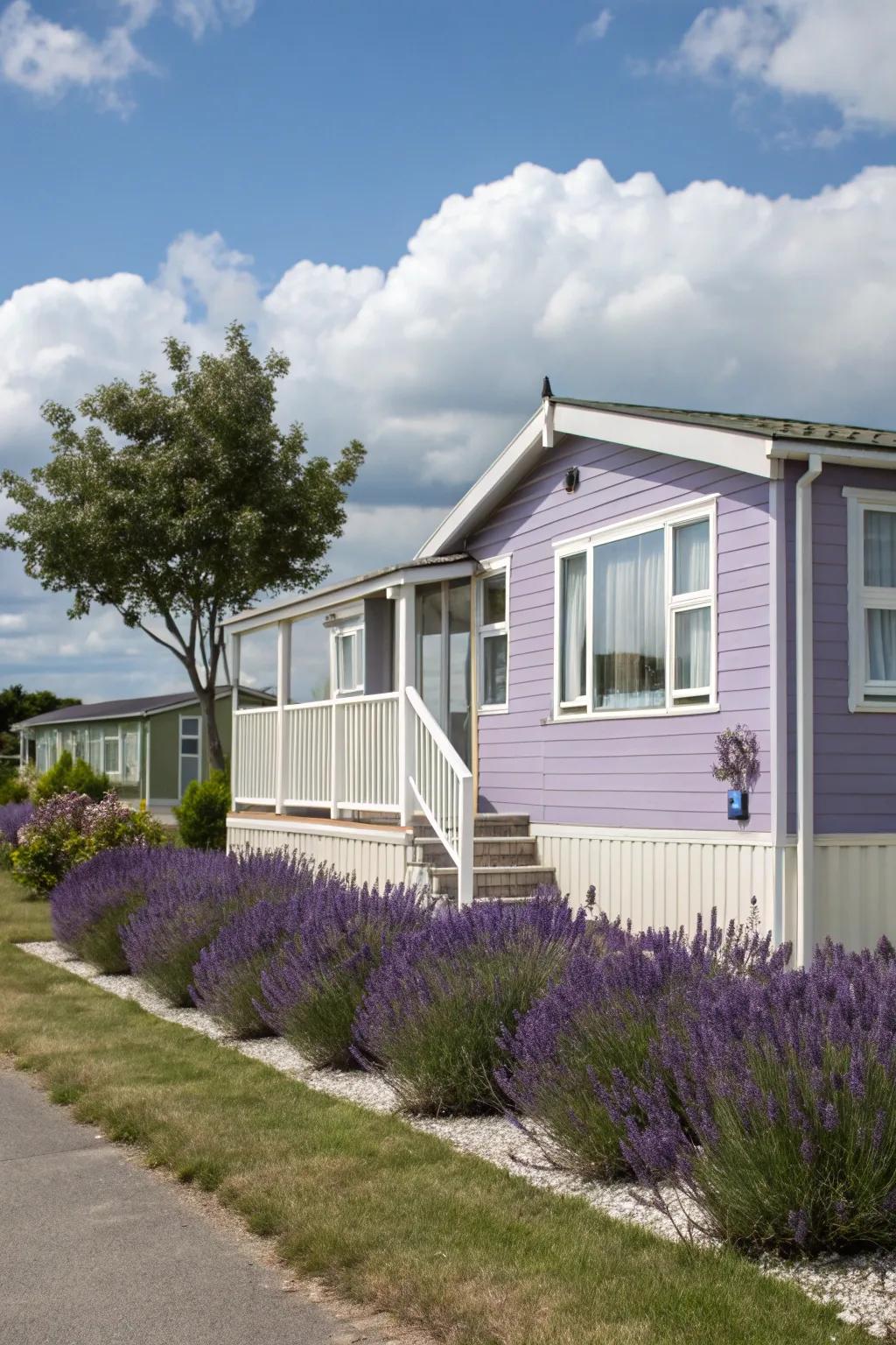 Violet offers a relaxing and serene ambiance.