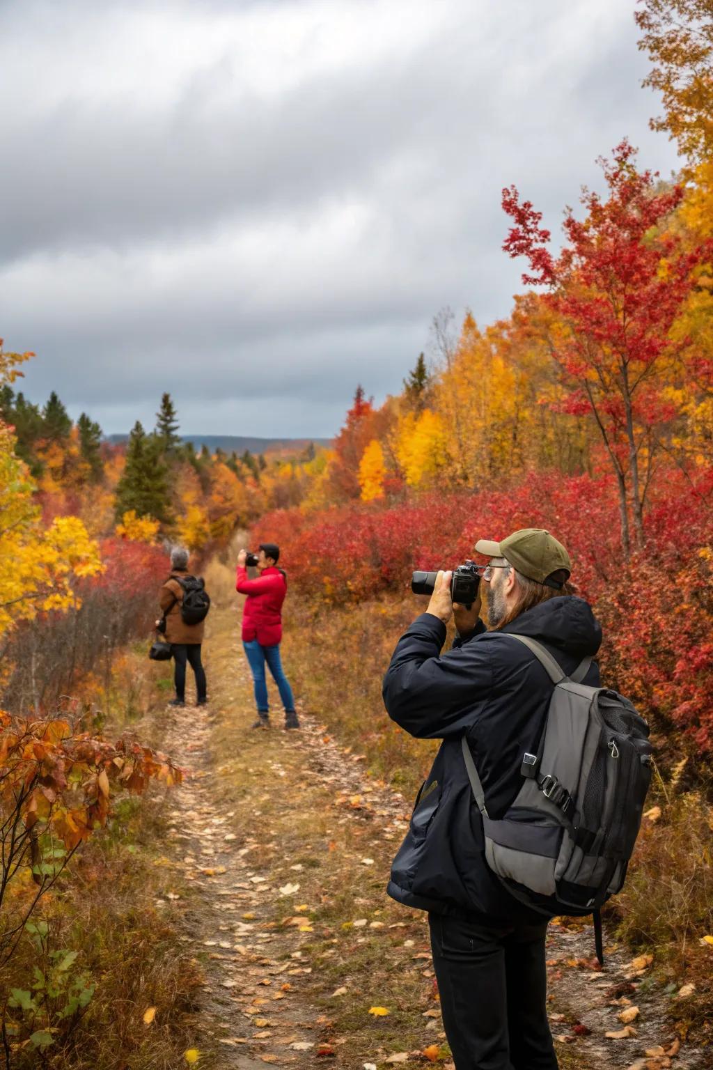 Capturing the essence of fall in a photo treasure seeking.