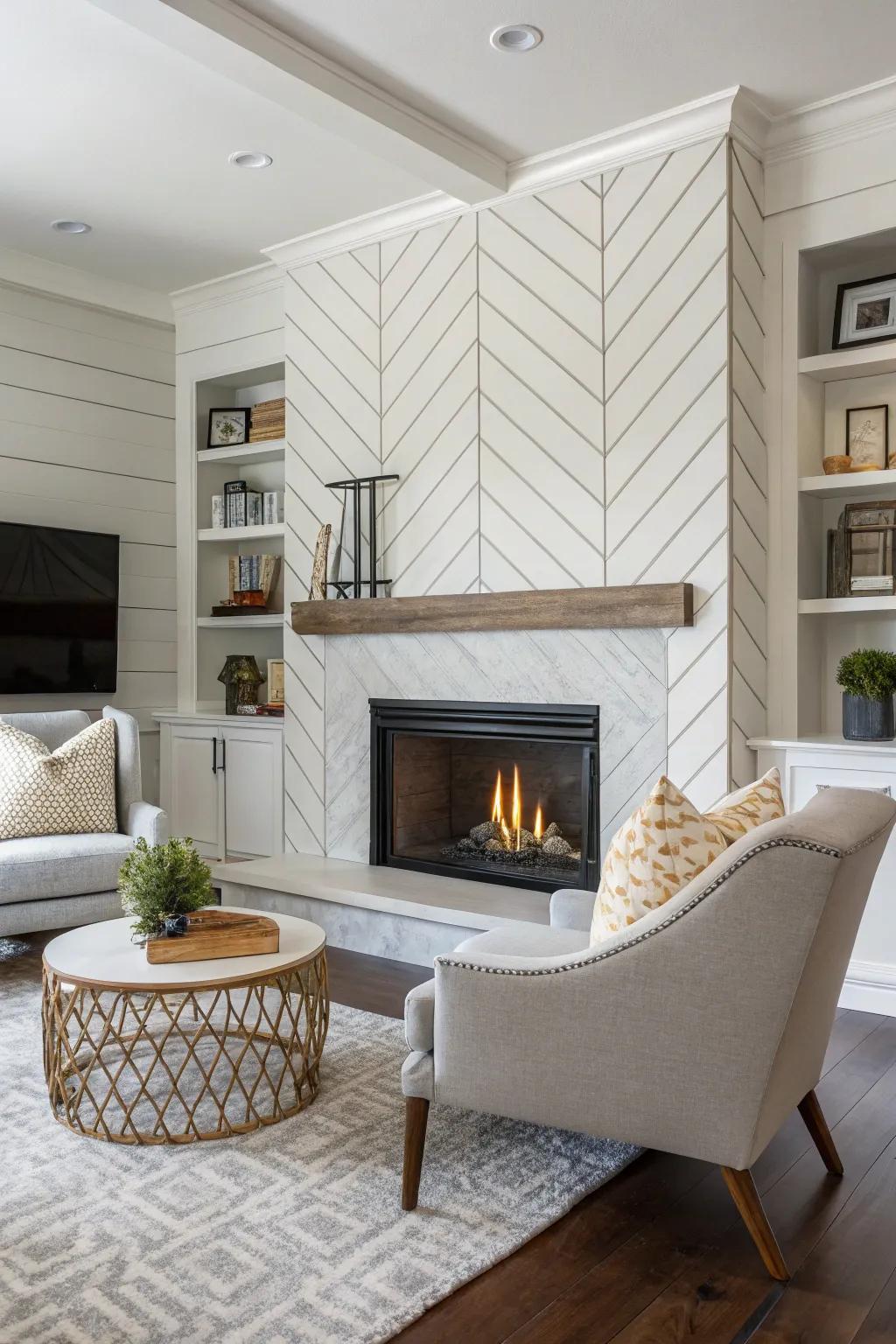 Geometric patterns offer a contemporary and unique edge.