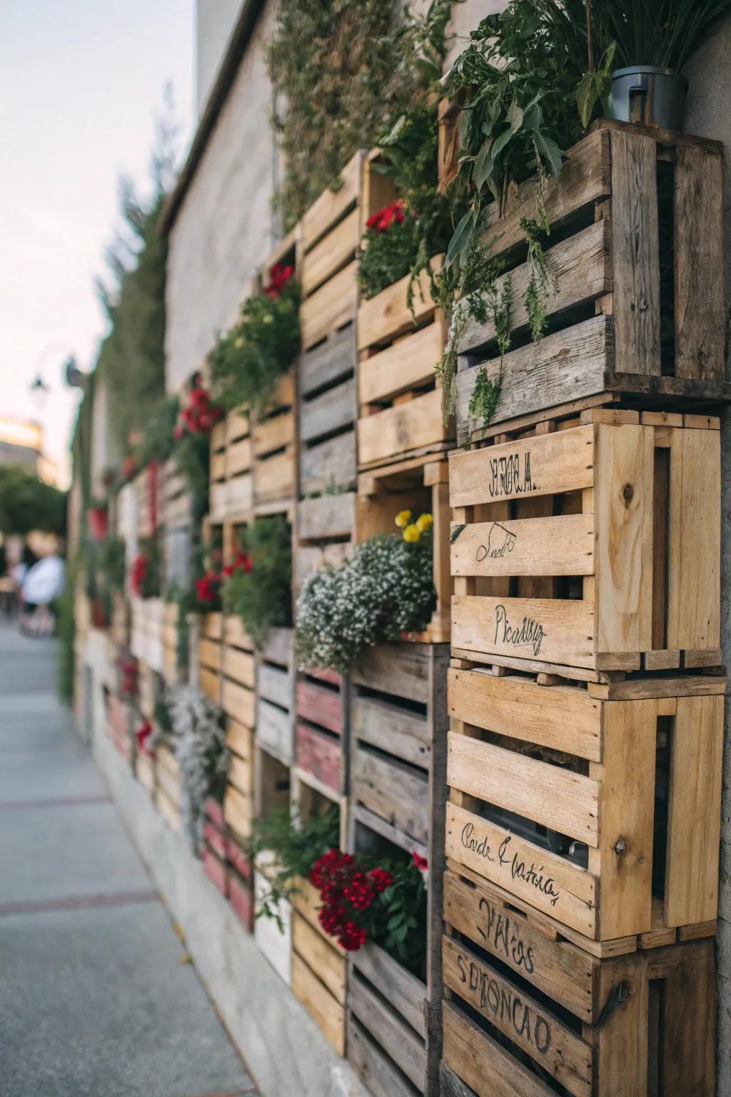 Add visual interest with box wall art.