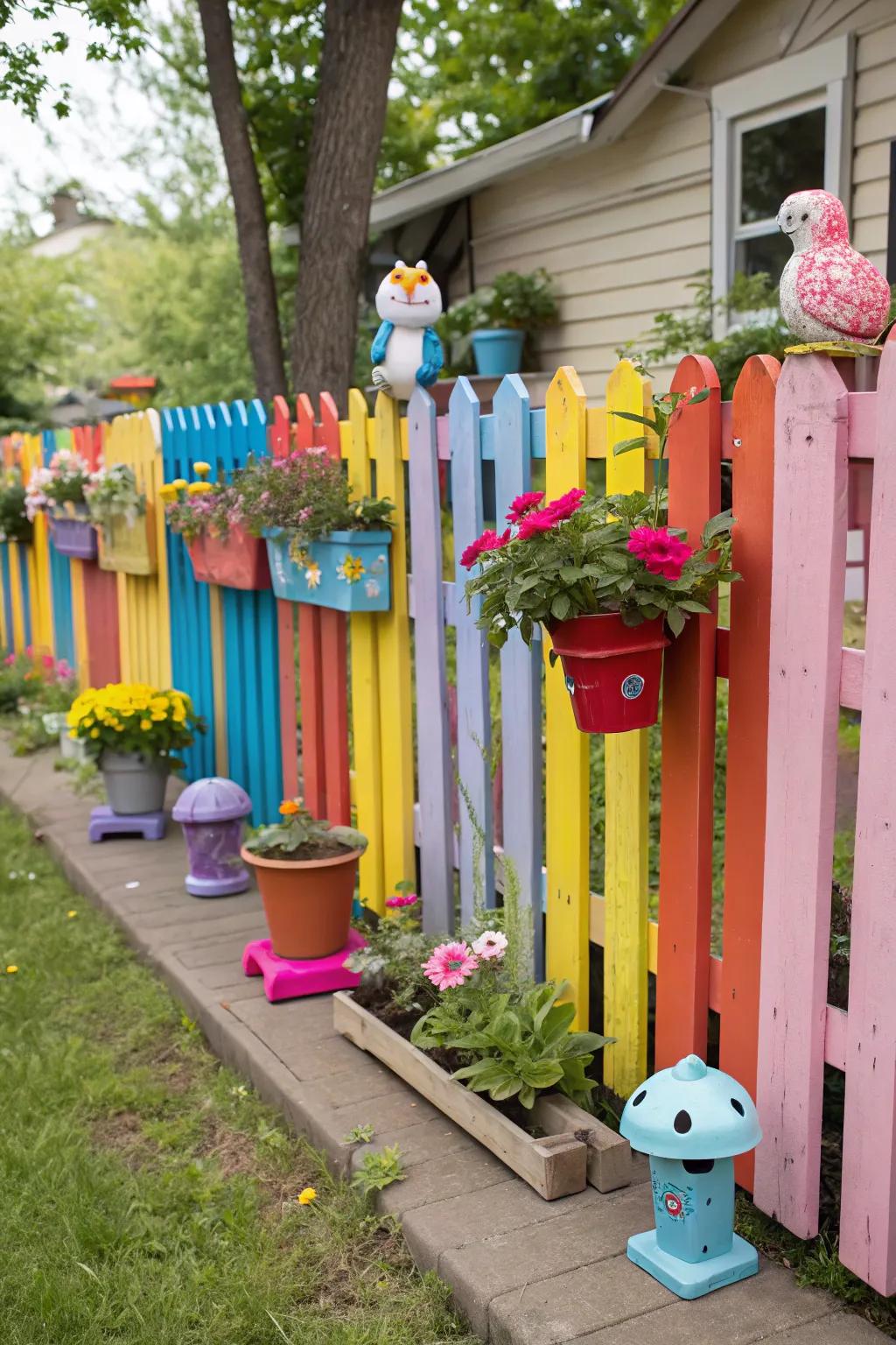 Crate fences are a lively and budget-friendly substitute.