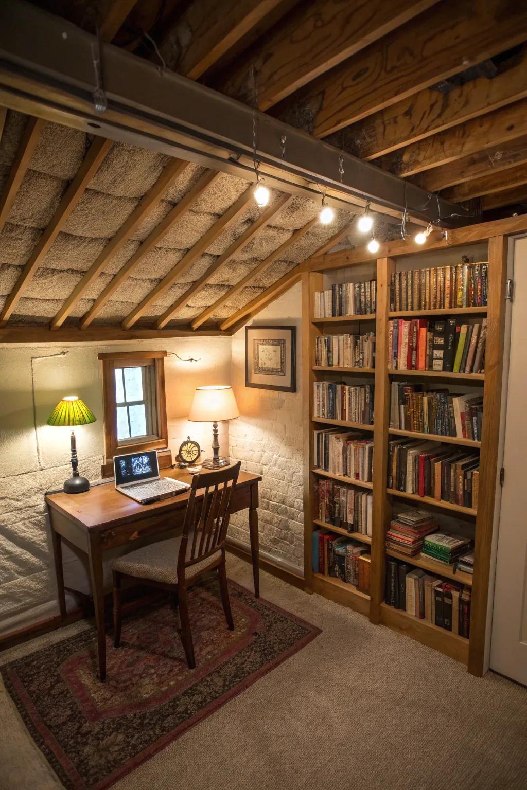 Gain inspiration in a writing area.