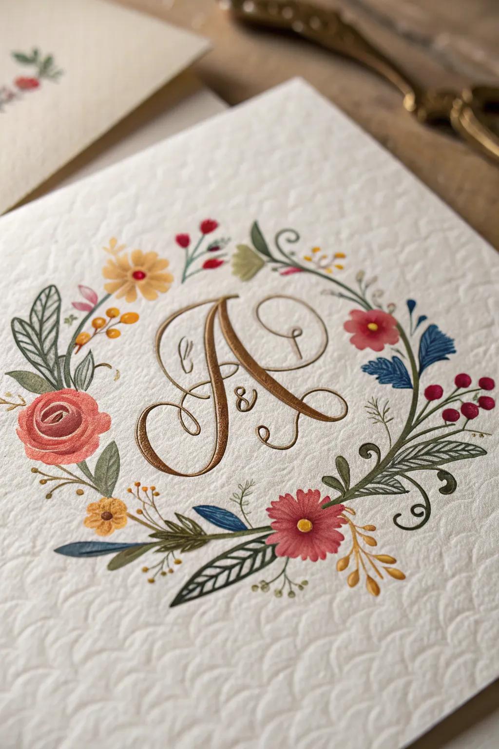 Artistic calligraphy enhances elegance and refinement.