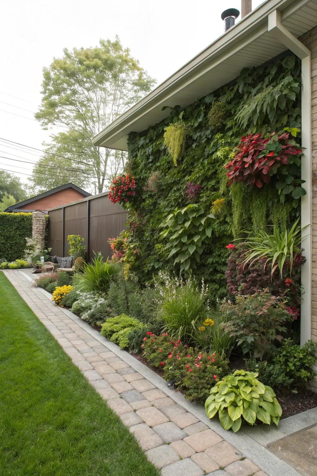 Green screens offer vibrant, space-saving privacy solutions.