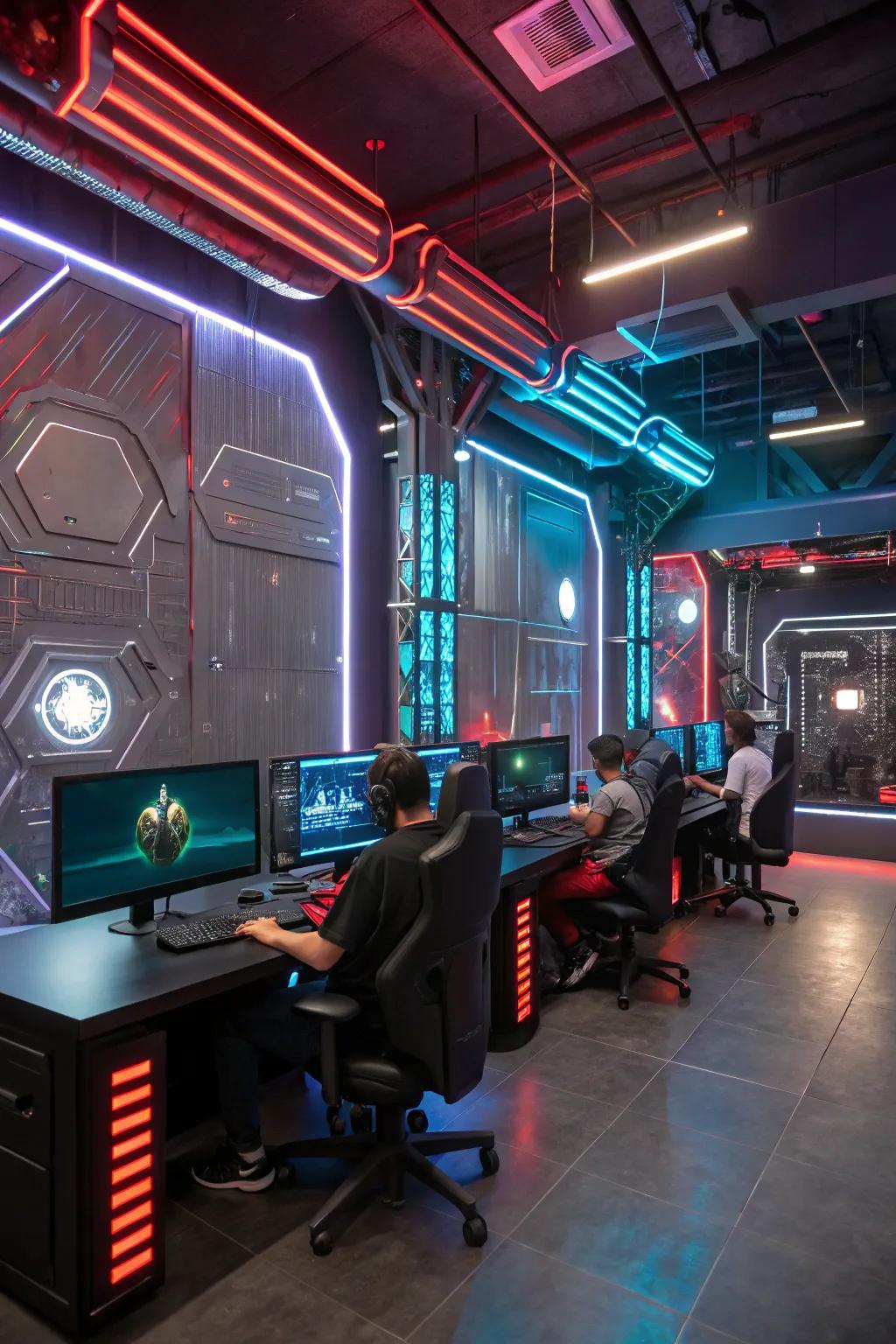 Experience the future with a sci-fi inspired setup.