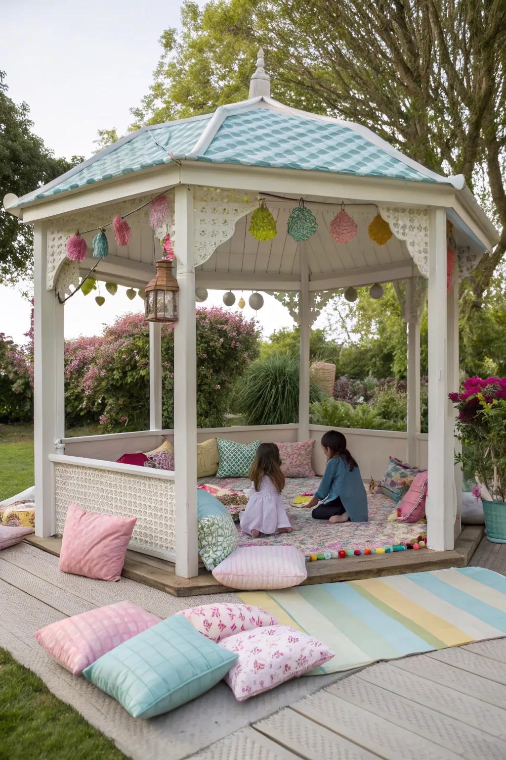 Construct a padded retreat with gel pads.