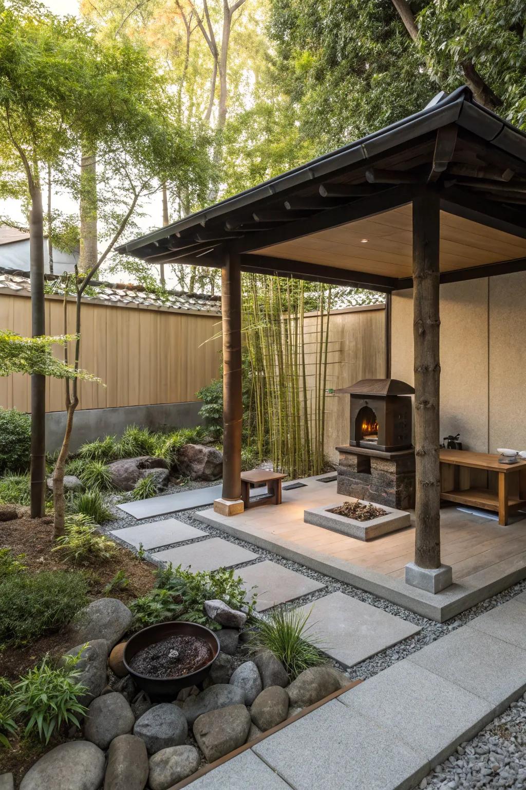 Find peace and tranquility with a Zen Garden gazebo.