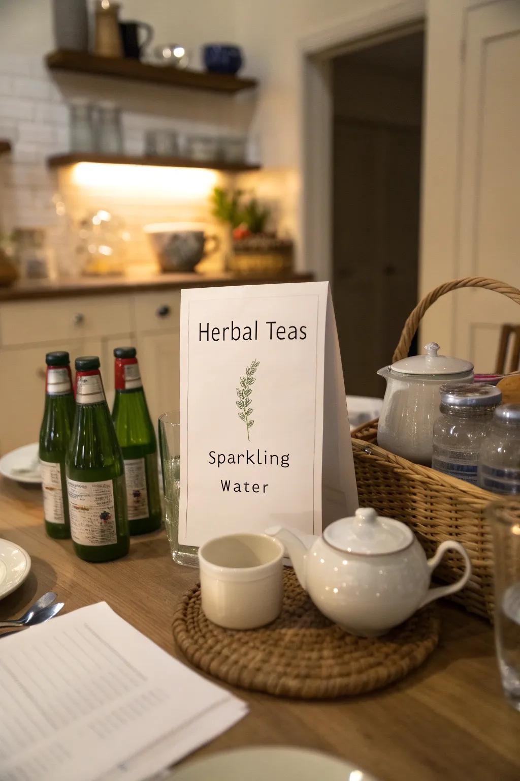 Switch up your beverages for variety.