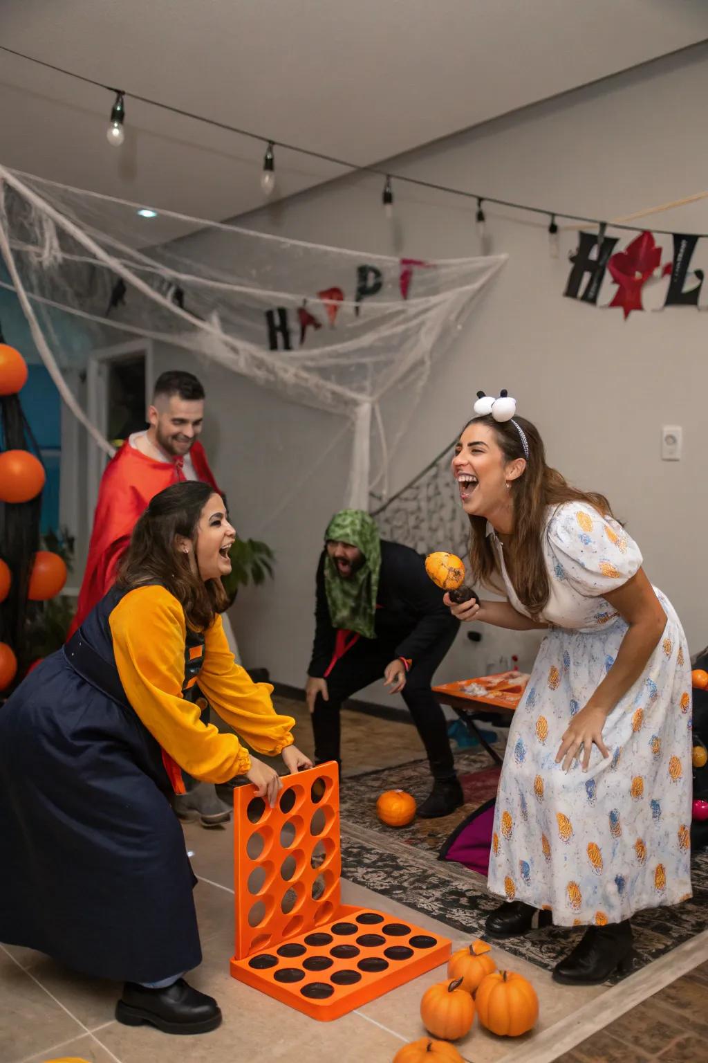 Engage everyone in the spirit using ghoulish games.