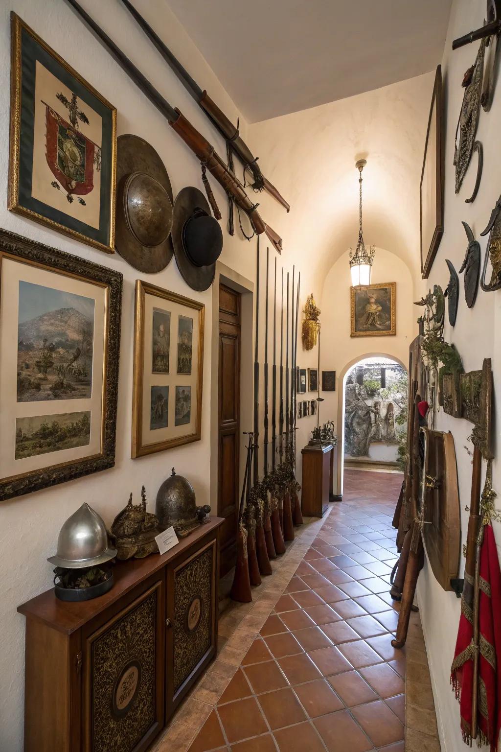 Art adds warmth and personality to your collection space.