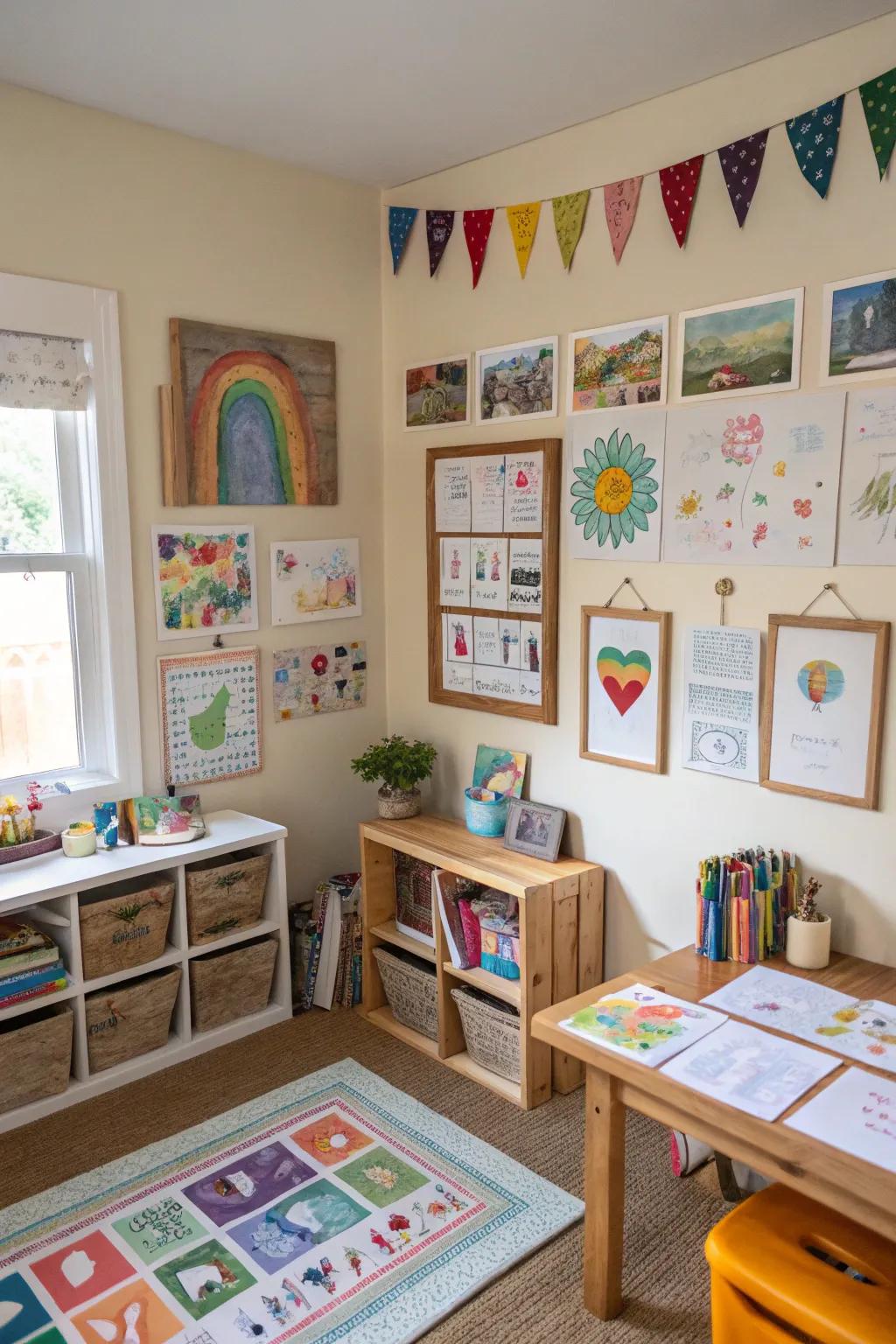 Art displays personalize and inspire creativity in your space.