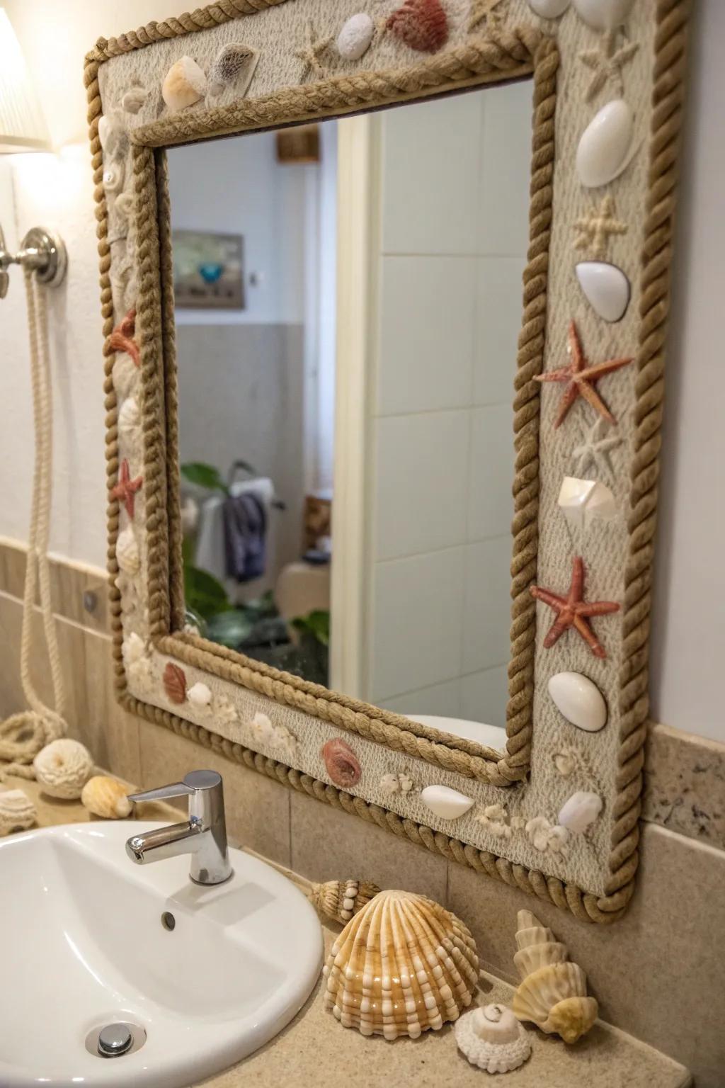 Themed mirror displays add character and tell a visual story.