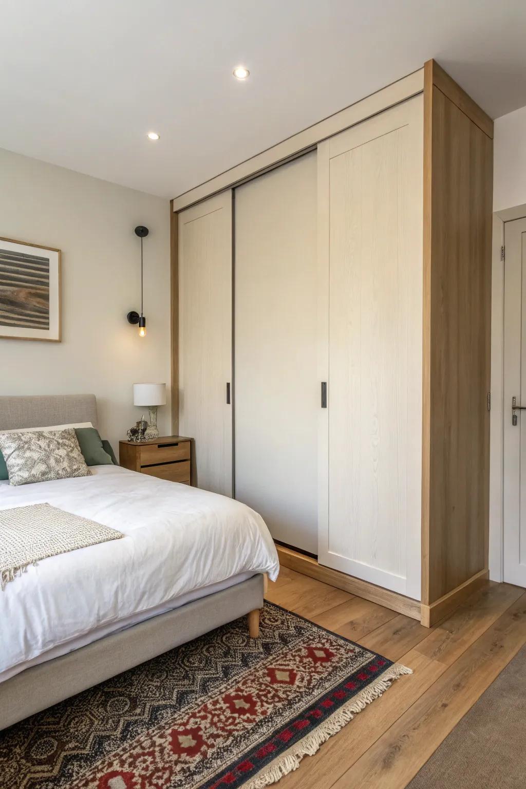 Recessed doors: streamlined and space-saving.