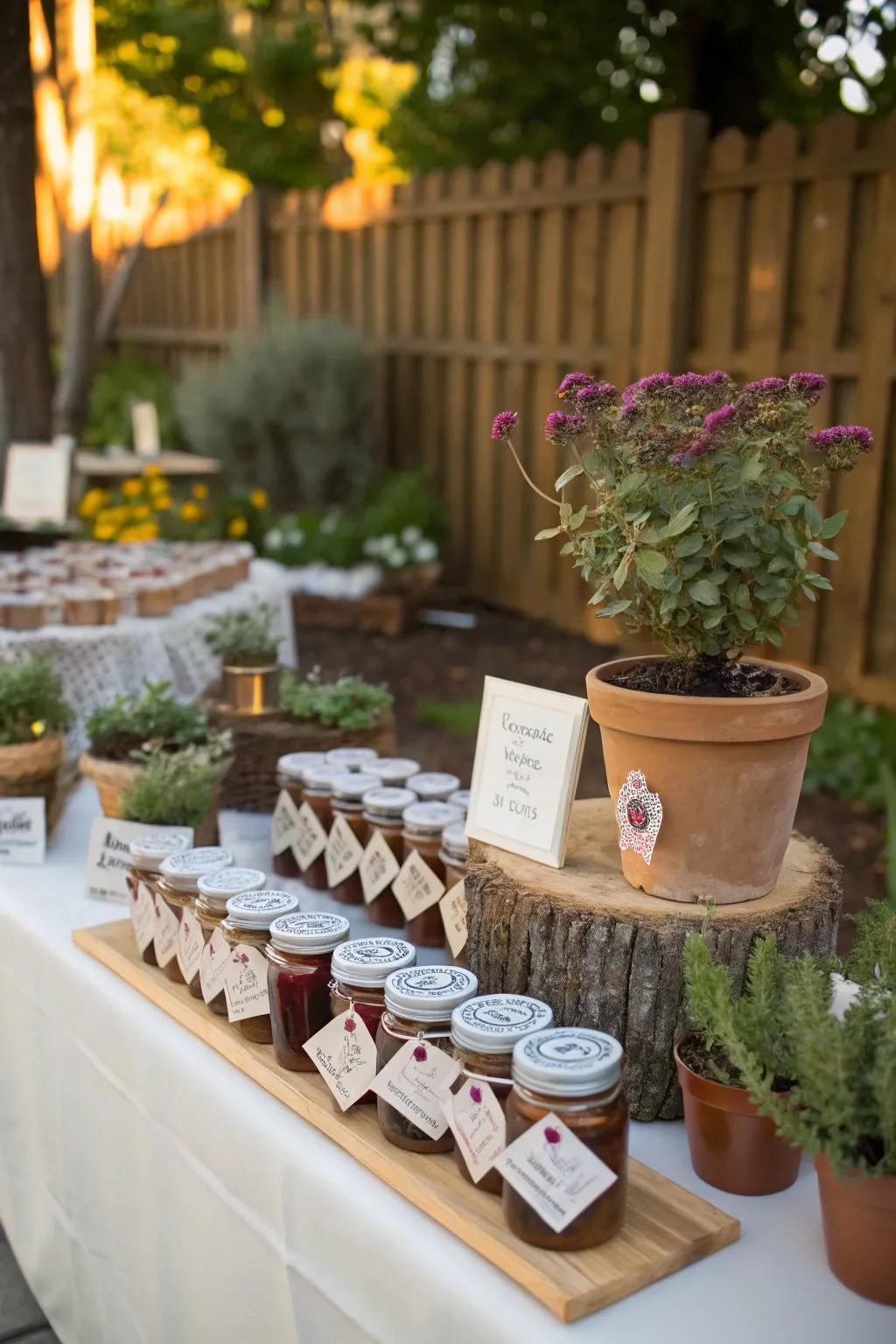 Custom wedding keepsakes contribute a thoughtful touch for visitors.