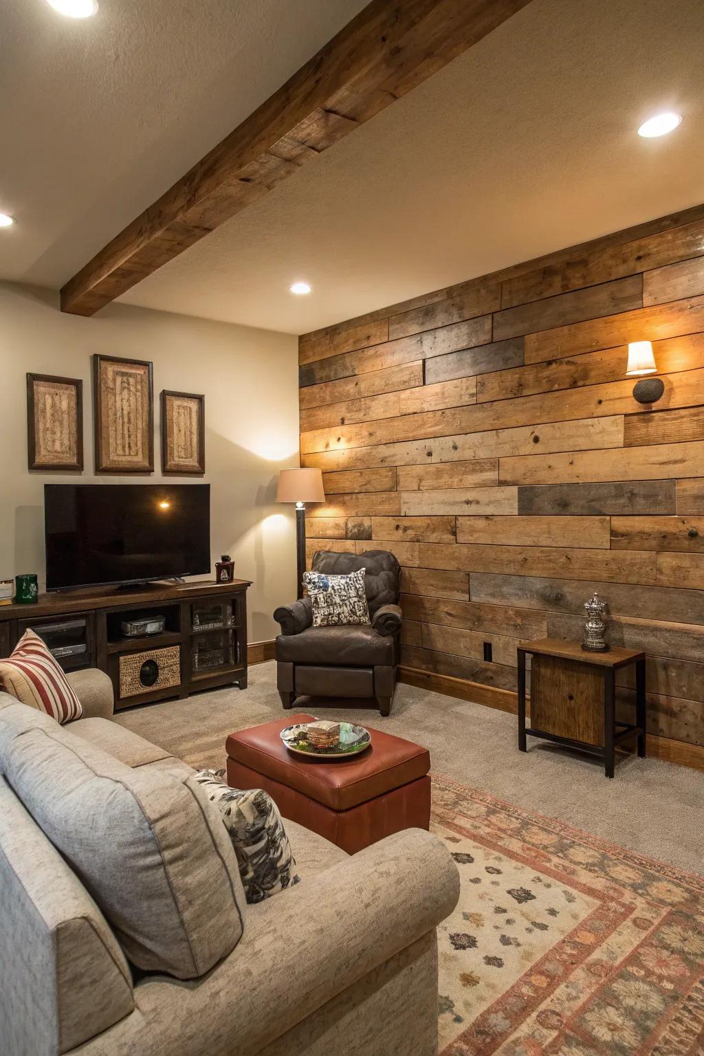 Panels provide charm and sustainability to your wall.