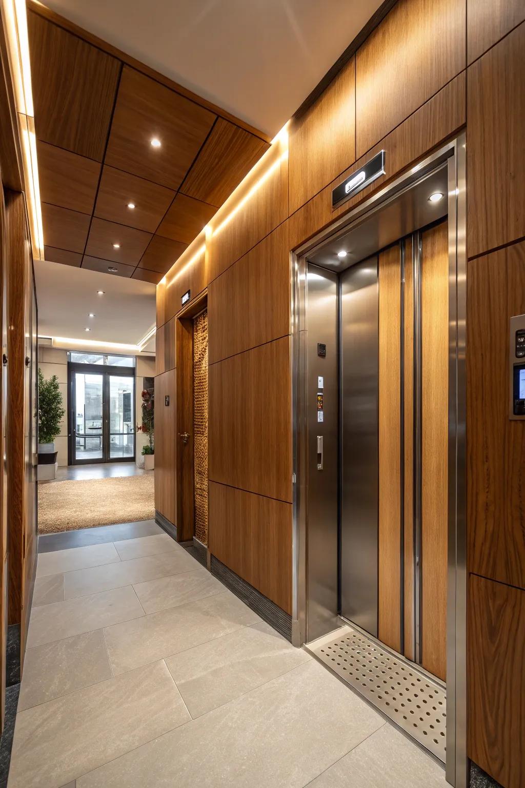 Matching design creates a seamless transition between spaces.