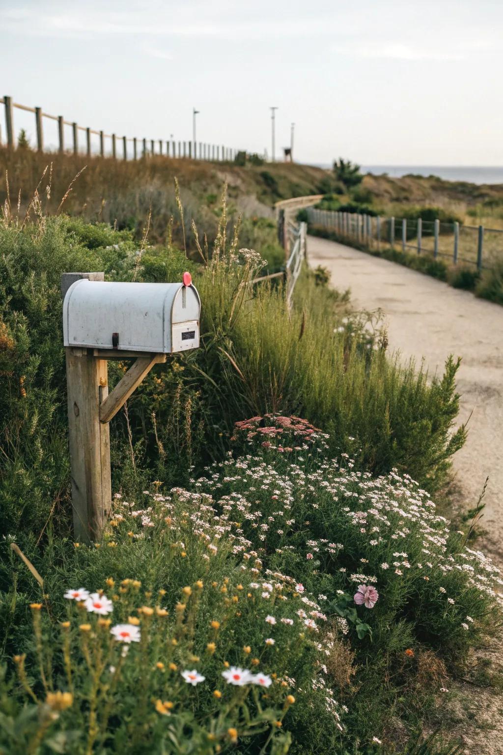 Native plants provide sustainability and blend seamlessly with the natural landscape.