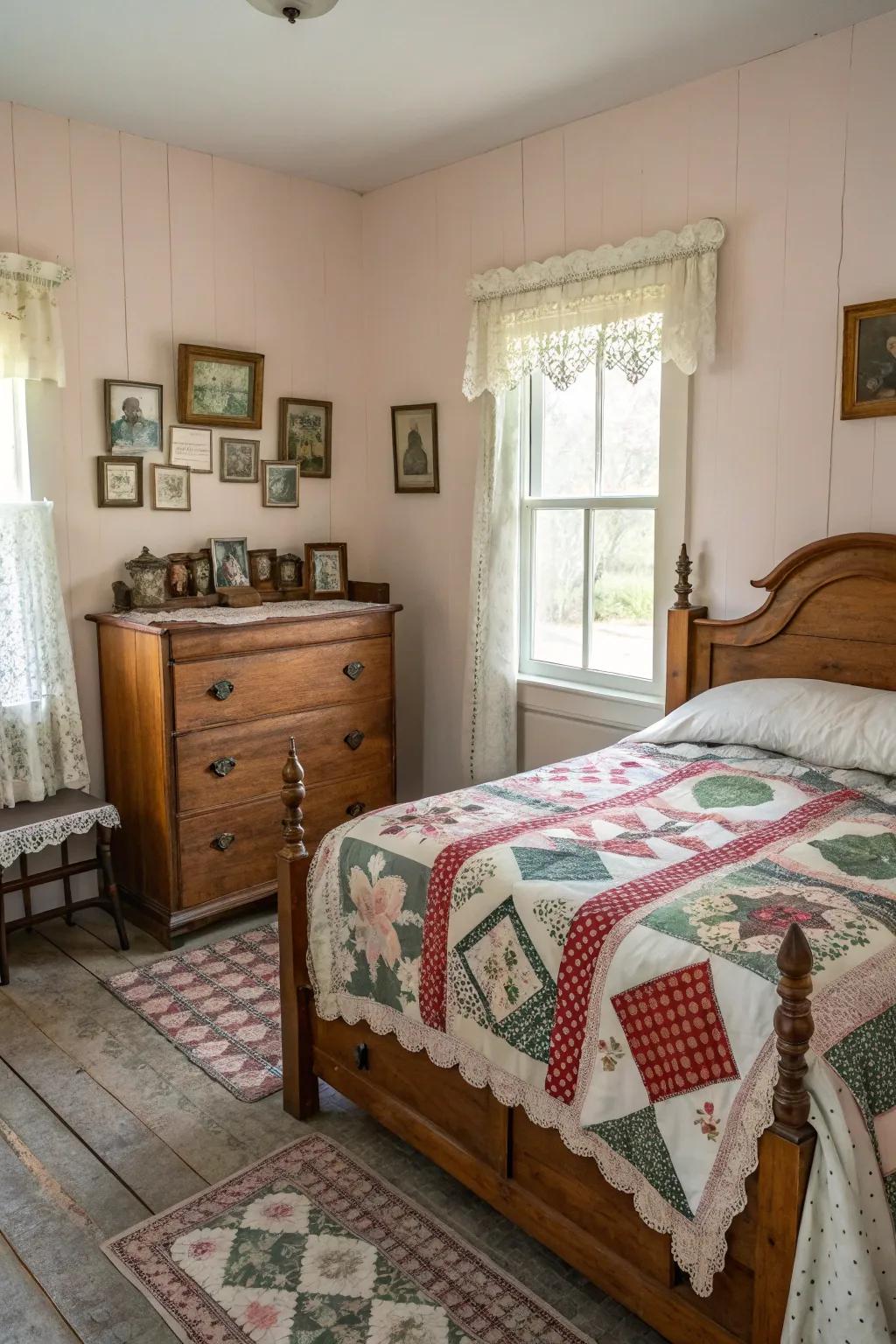 Nostalgic charm conveyed by vintage finds