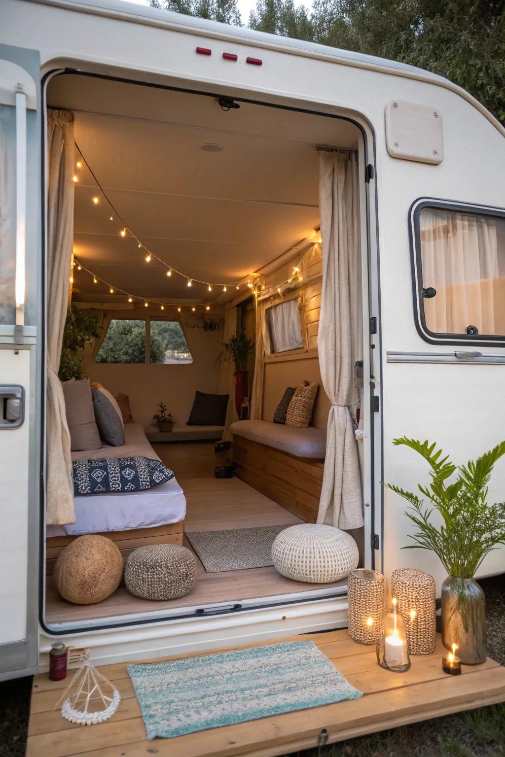 A peaceful meditation space that helps you relax.