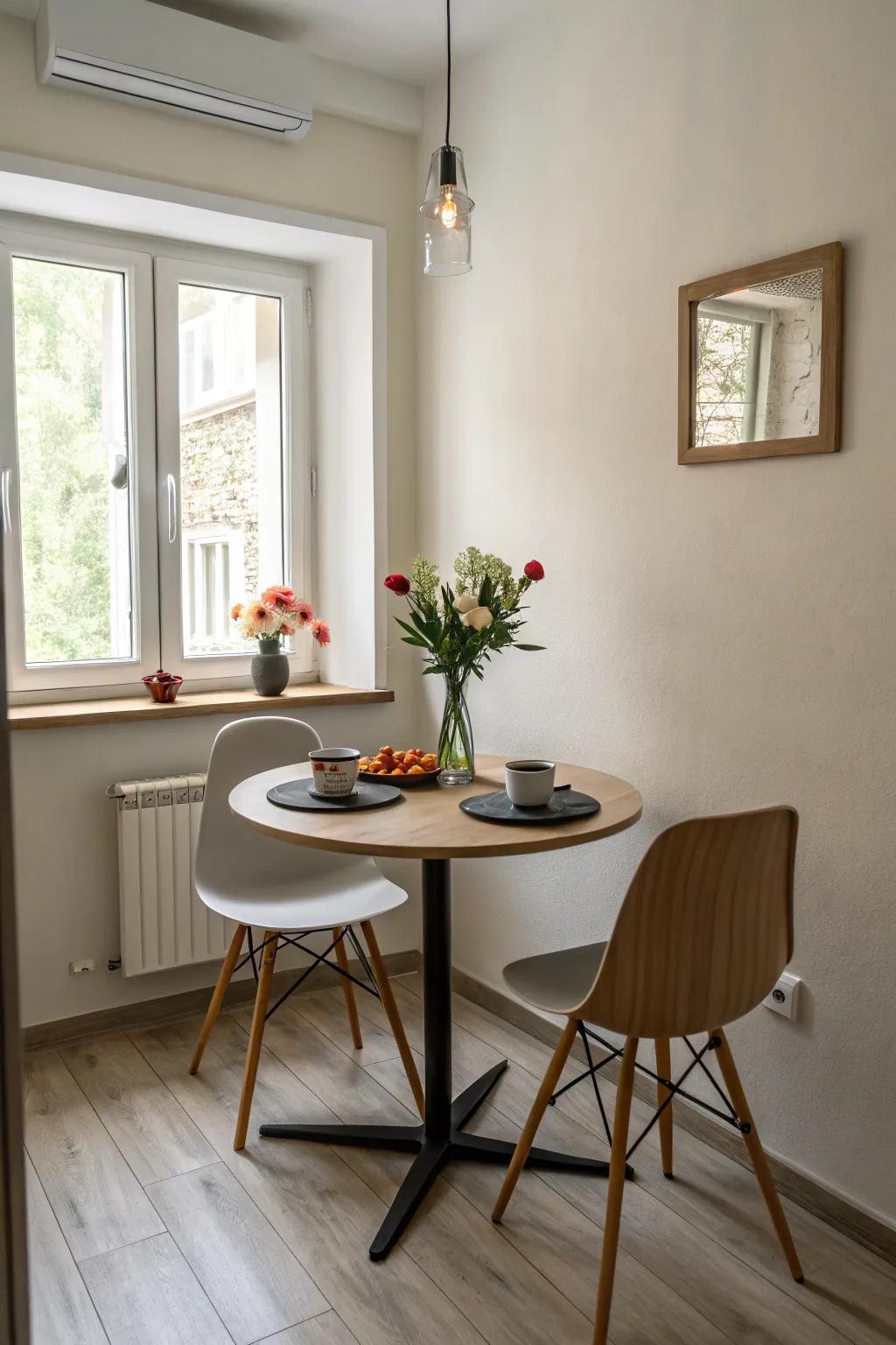 Small dining sets are great for getting the most out of small spaces.