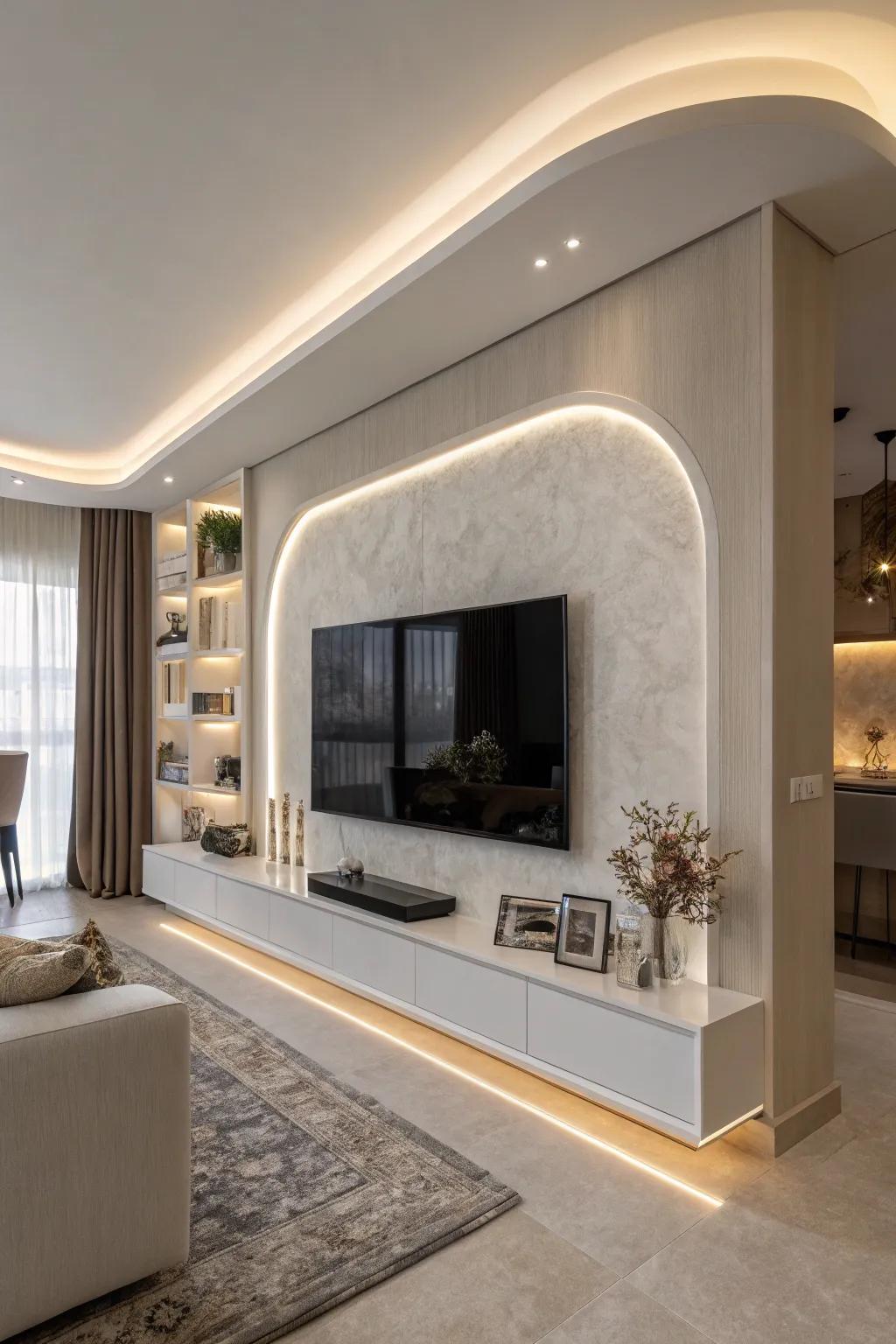 Curved designs contribute a streamlined and sophisticated edge.