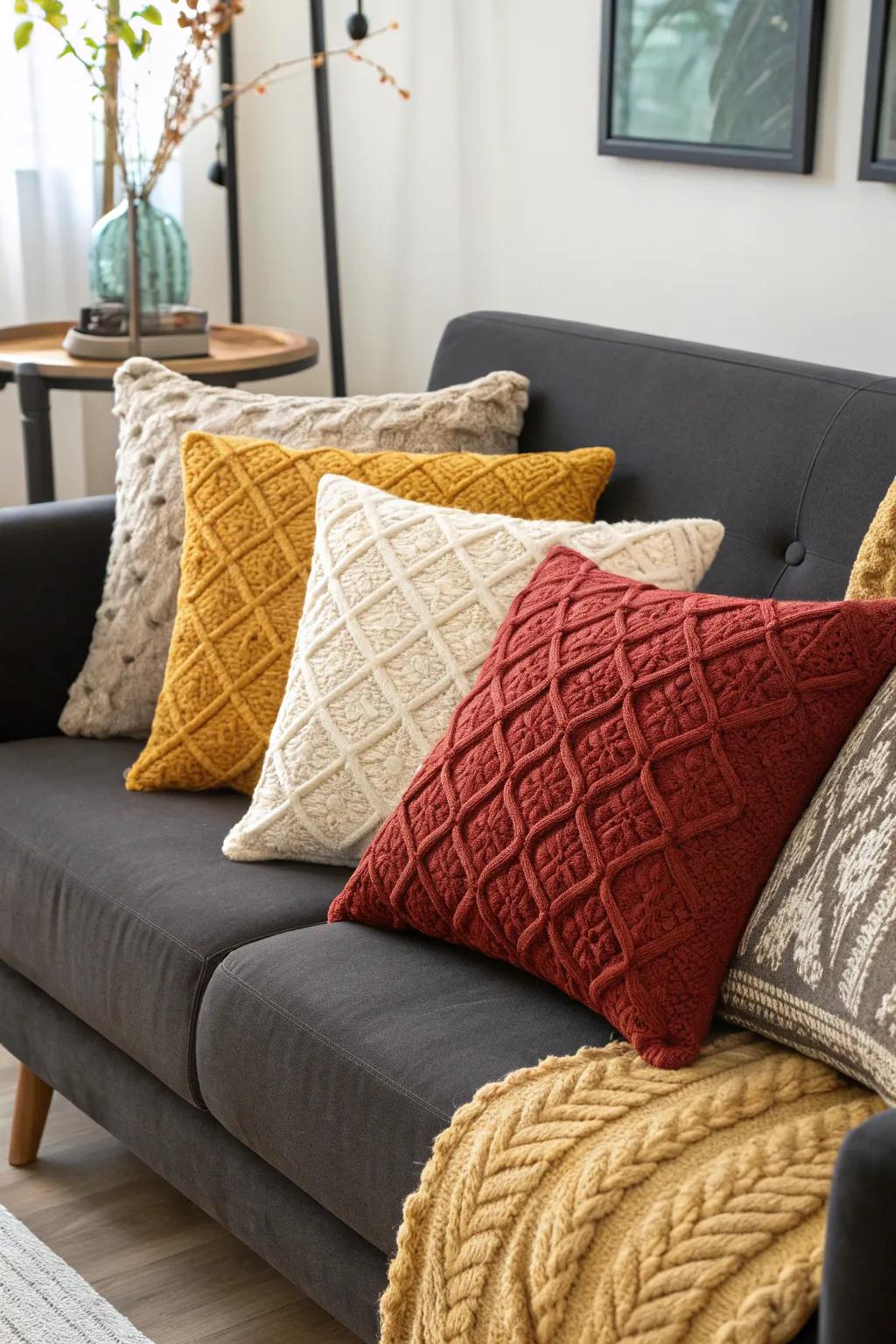 Decorative sofa pillows that elevate any seating space.