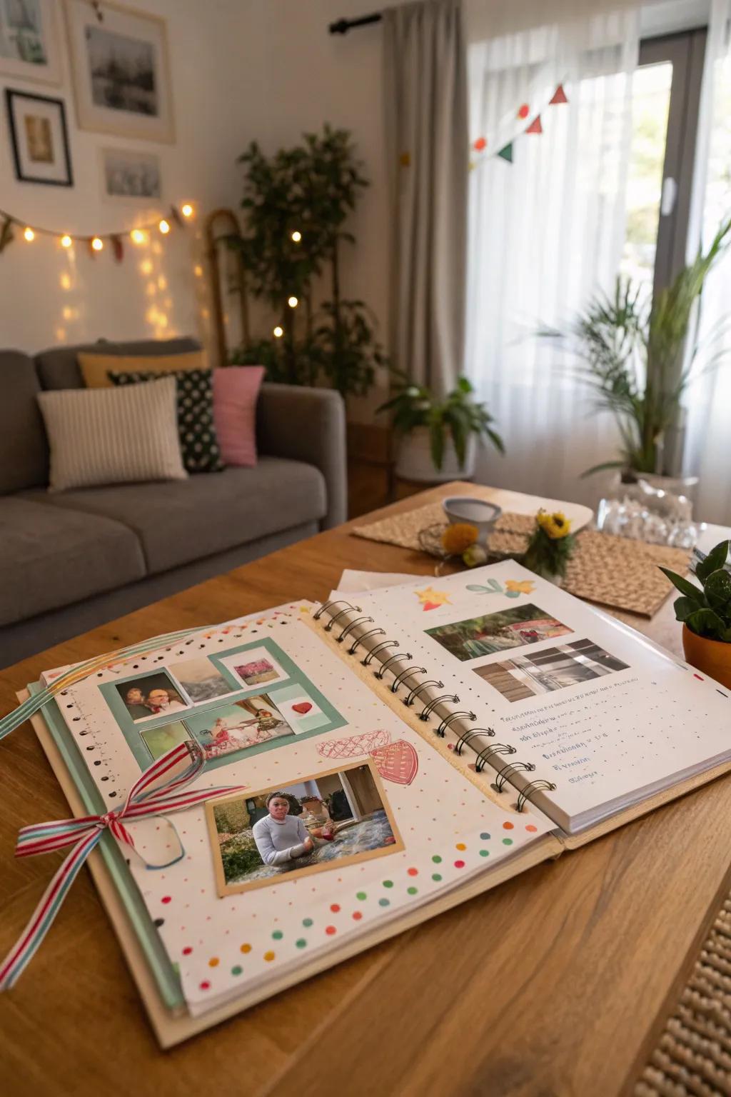 A scrapbook filled with cherished family adventures.