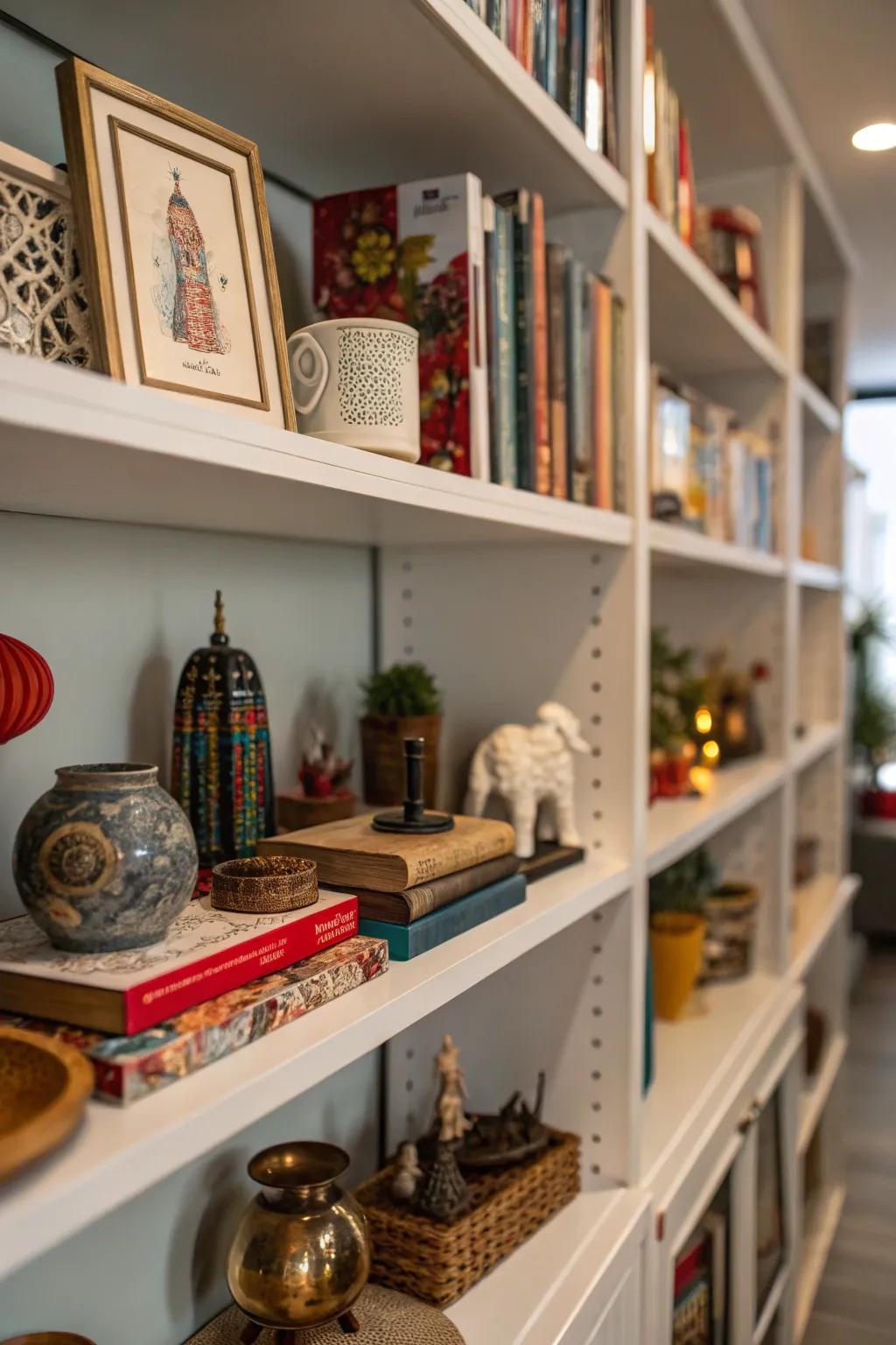 Customize your area by showcasing collectibles