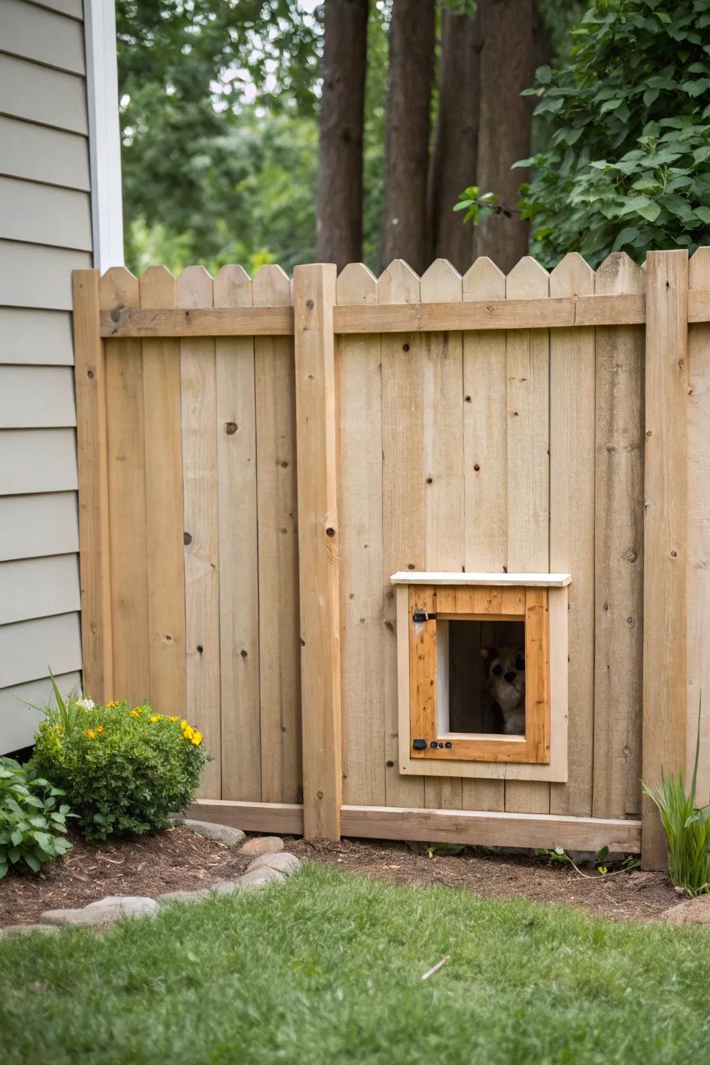 Engage your dog's curiosity with an outdoor viewing spot.
