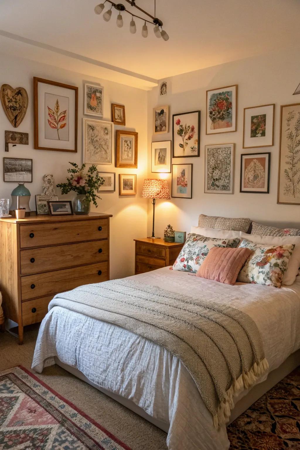 Art pieces introduce character and personalization.