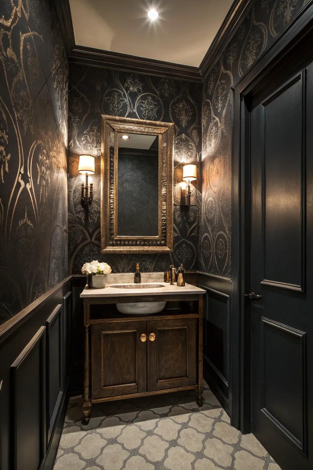 Deep Somber Colors create a bold and sophisticated atmosphere.