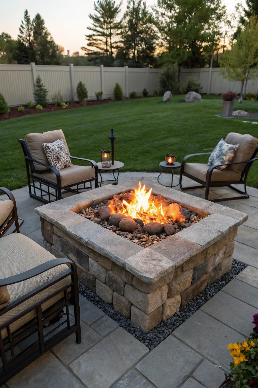 Personalize your outdoor space with a DIY propane fire pit project.
