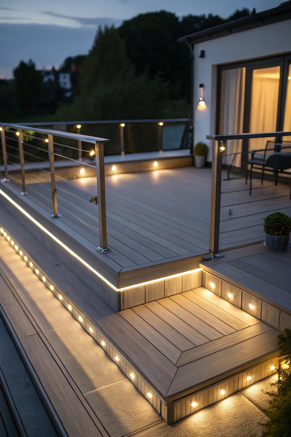 Elevate your deck with unique lighting.